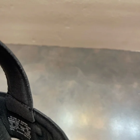 Nike Tanjun Black White Womens Strappy Beach Water Walking Sandals Slip On 7 - Picture 8 of 8